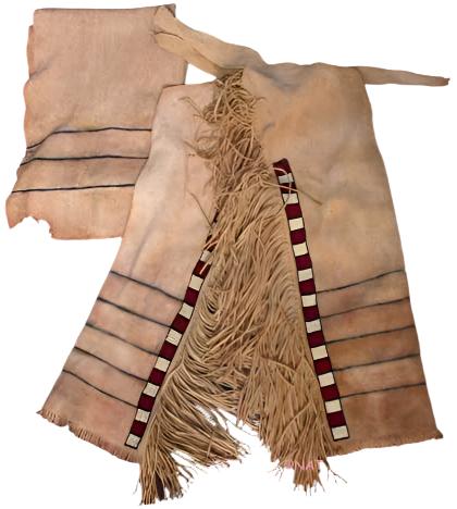 Authentic on sale buckskin leggings and breechcloth