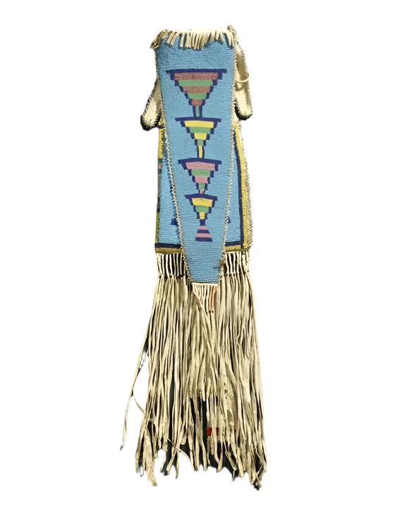 Old Native American Beaded Tobacco Pipe Bag NPB244