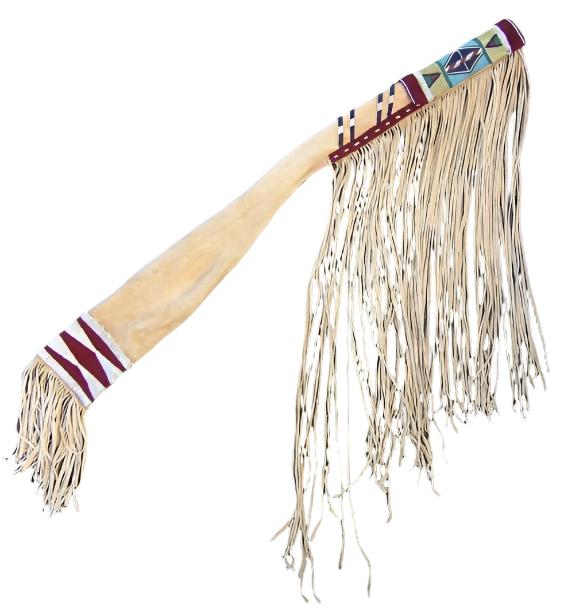 Native American Beaded Style Rifle Scabbard Leather Sheath Fringe NRF1390