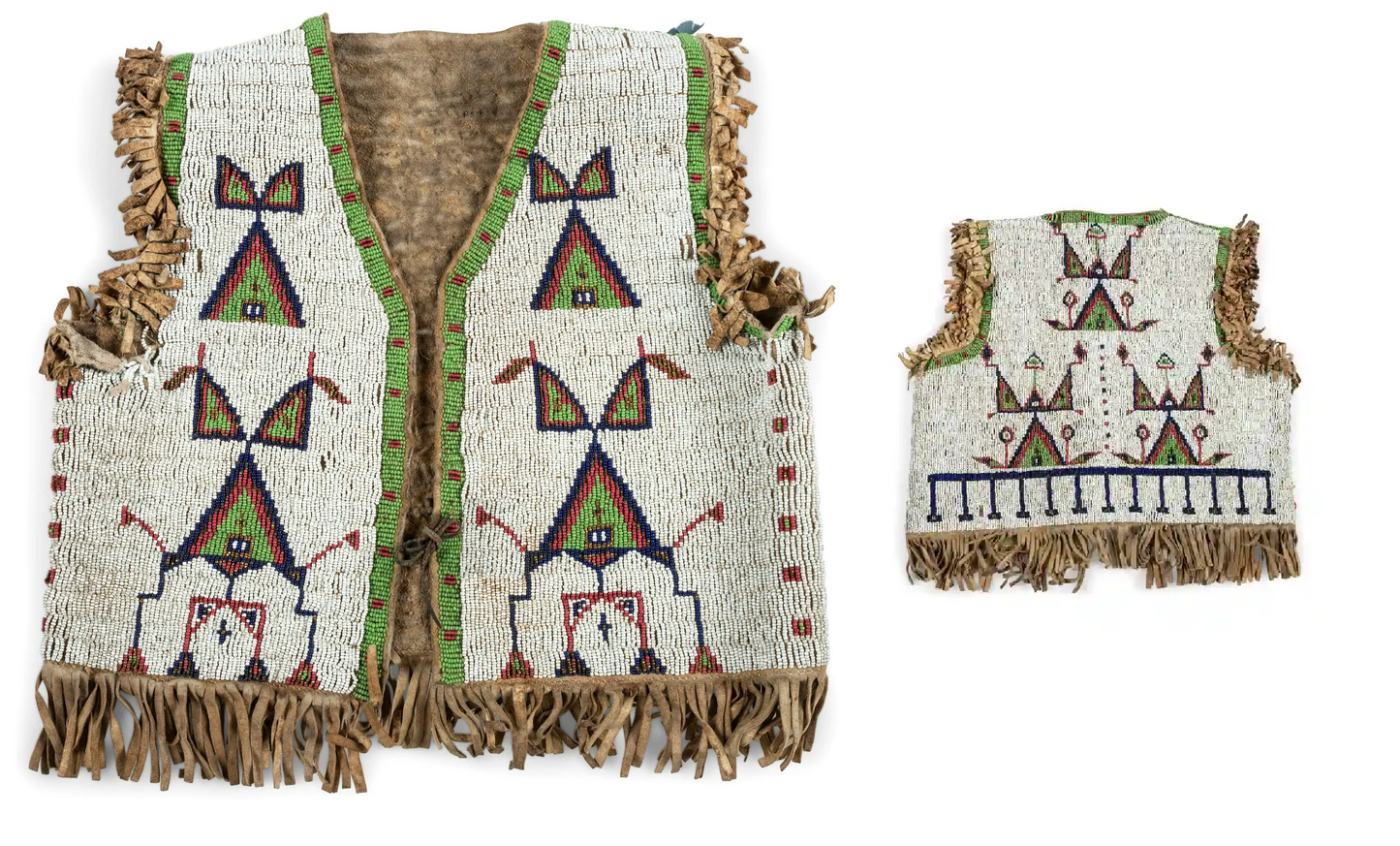 Old Native American Style Beaded Powwow Regalia Beaded Vest PWV123