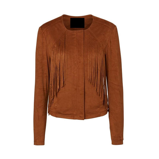 Cowgirl Brown Suede Leather Fringe Jacket WWJ740