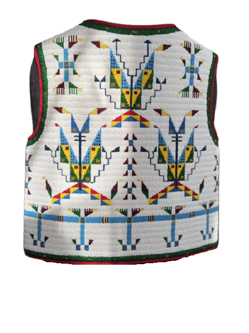 Old Native American Style Beaded Powwow Regalia Beaded Vest PWV189