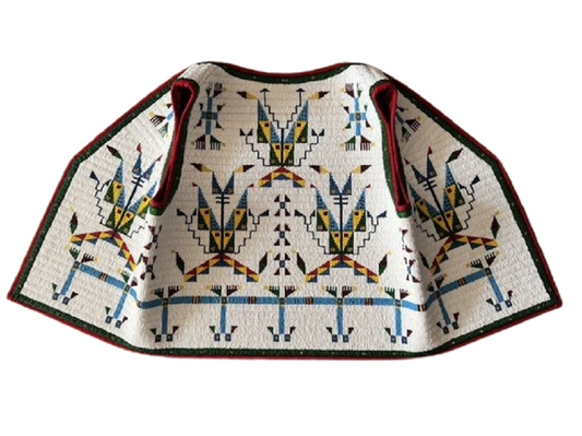 Old Native American Style Beaded Powwow Regalia Beaded Vest PWV190