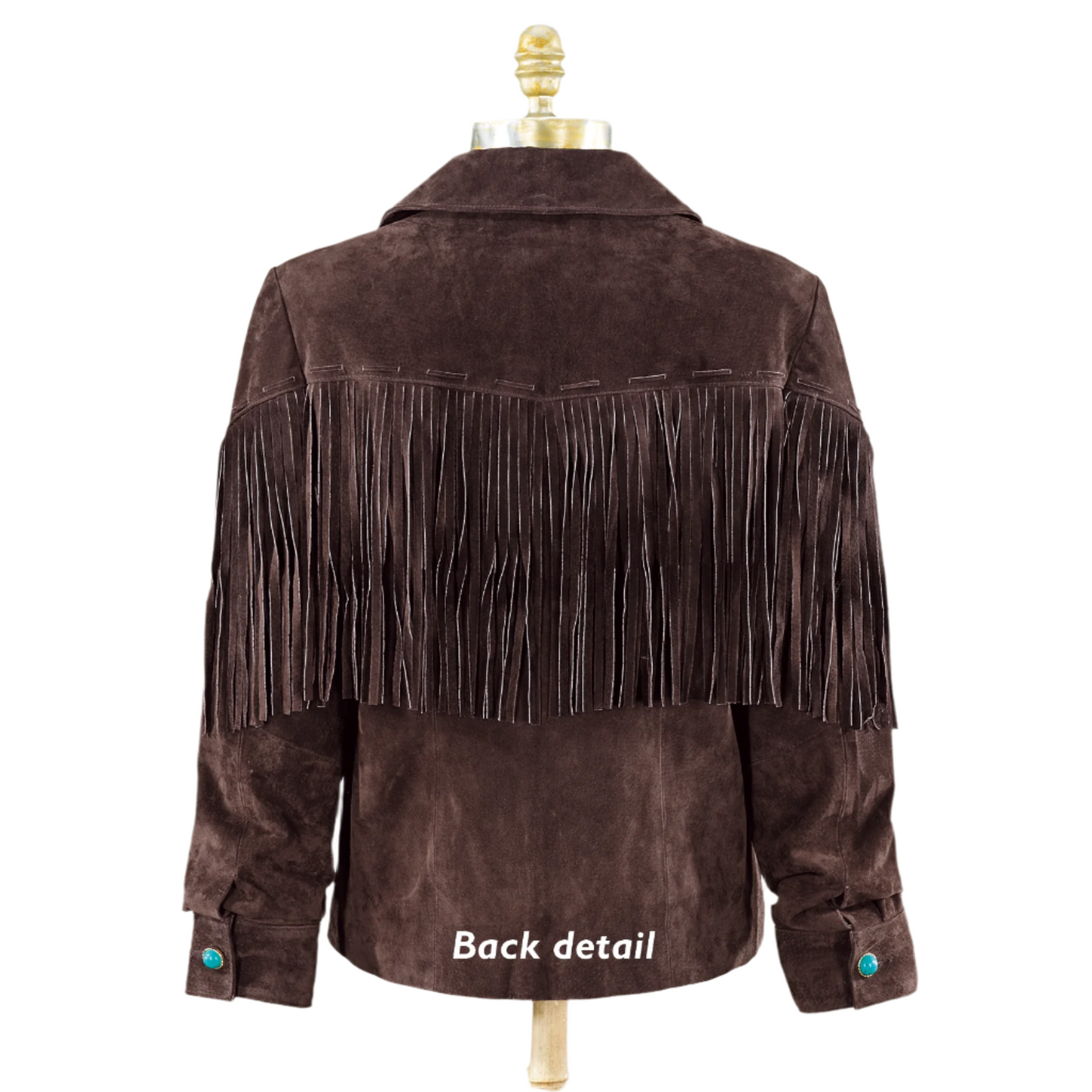 Cowgirl Brown Suede Leather Fringe Jacket WWJ657