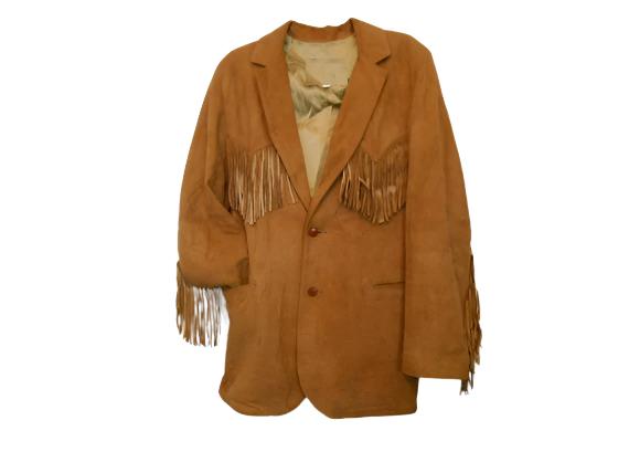 Cowgirl's Brown Suede Leather Fringe Long Jacket Coat WWJ629