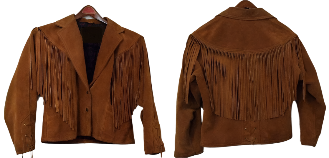 Cowgirl Brown Suede Leather Fringe Jacket WWJ628