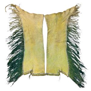 Native American Style Fringe Leather Chaps Leggings NCP106