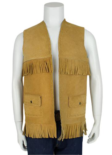Cowgirl's Western Brown Suede Leather Fringe Vest CGV410
