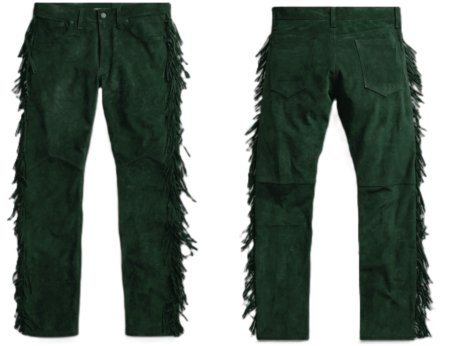 Buckskin Suede leather Western Hippy Fringe Pants For Mens WBP-115
