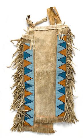 Native American Style Beaded Tan Chaps Leggings NCP199