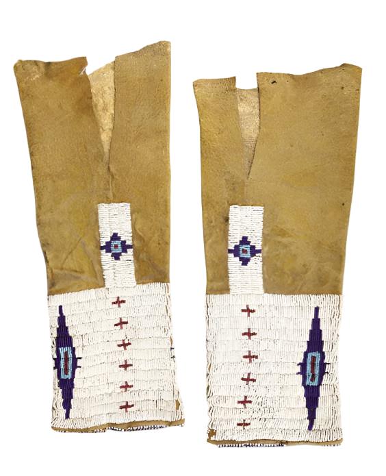 Native American Woman's Leather Beaded Leggings Powwow Regalia NCP303