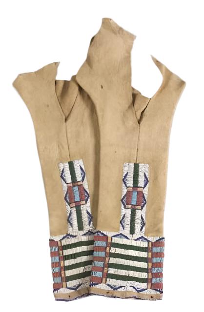 Native American Woman's Leather Beaded Leggings NCP307