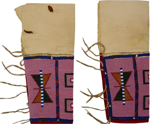 Native American Woman's Leather Beaded Leggings NCP309