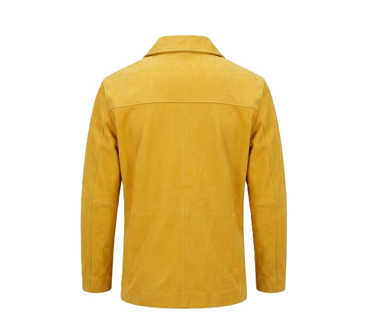 Yellow pullover shirt on a white background
