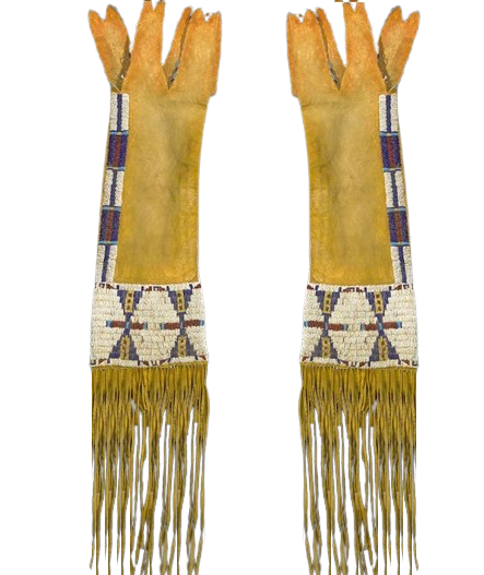 Old Native American Style Buckskin Suede Hide Beaded Tobacco Pipe Bag NPB111