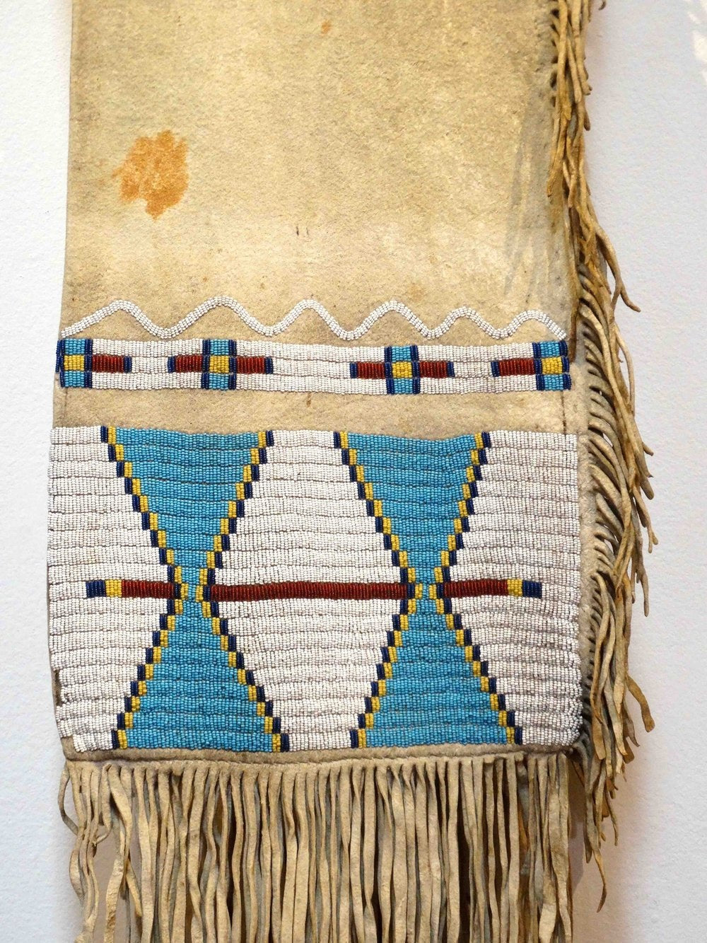 Native American Style Suede Leather Beaded Horse Saddle Bag NSD138