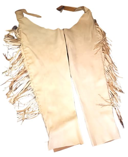 Native American Style Fringe Leather Chaps Leggings NCP173