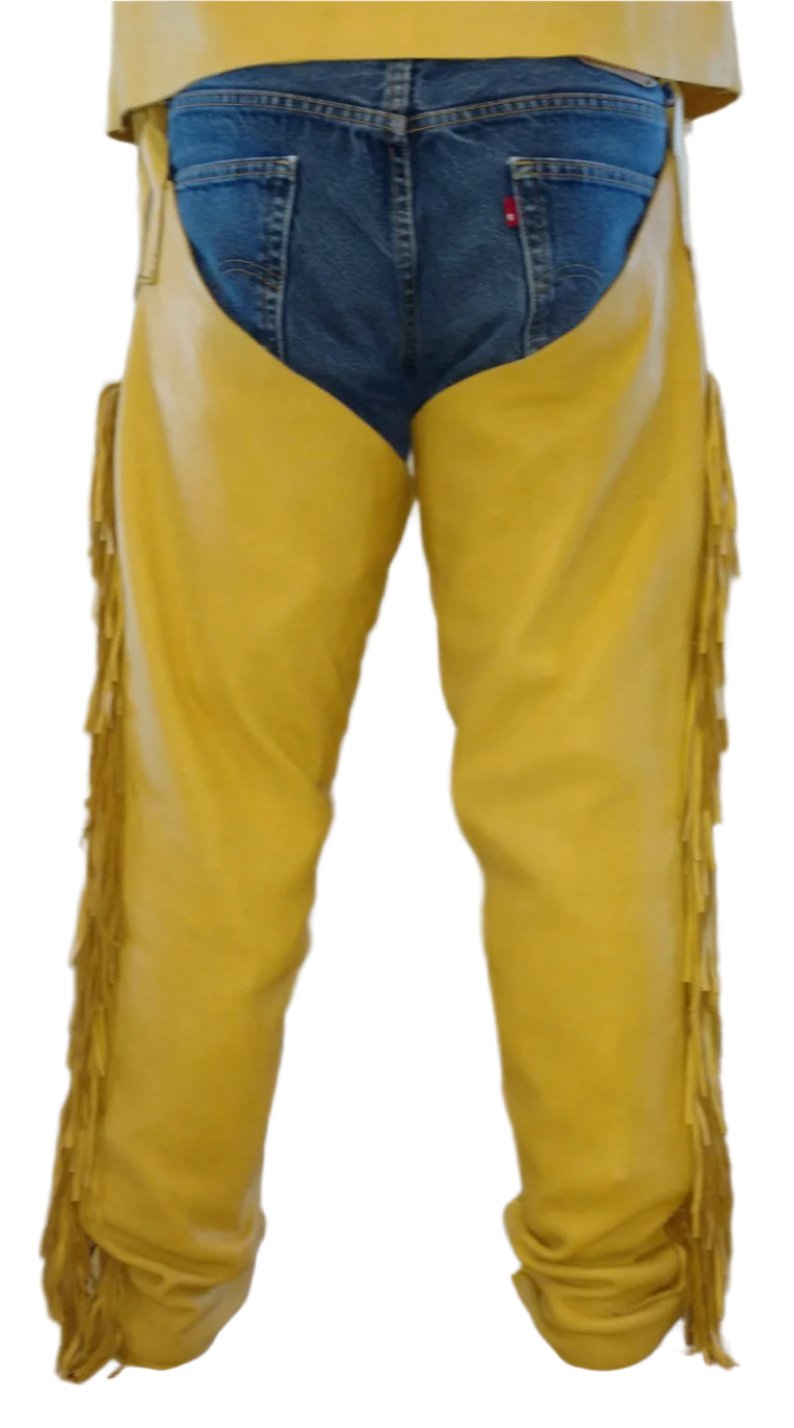 Native American Style Fringe Leather Chaps Leggings NCP176