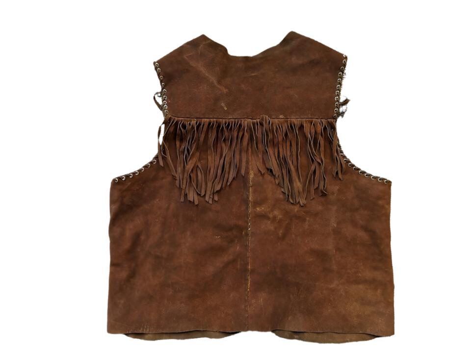 Cowgirl's Brown Suede Leather Fringed Vest CGV466