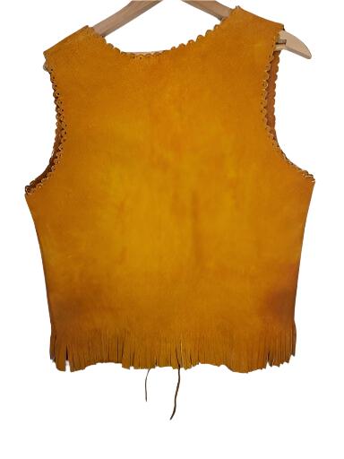 Cowgirl's Brown Suede Leather Fringe Vest CGV462