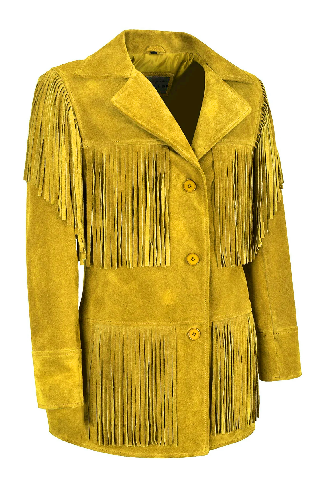 Cowgirl's Western Brown Suede Leather Fringe Jacket Coat WWJ767